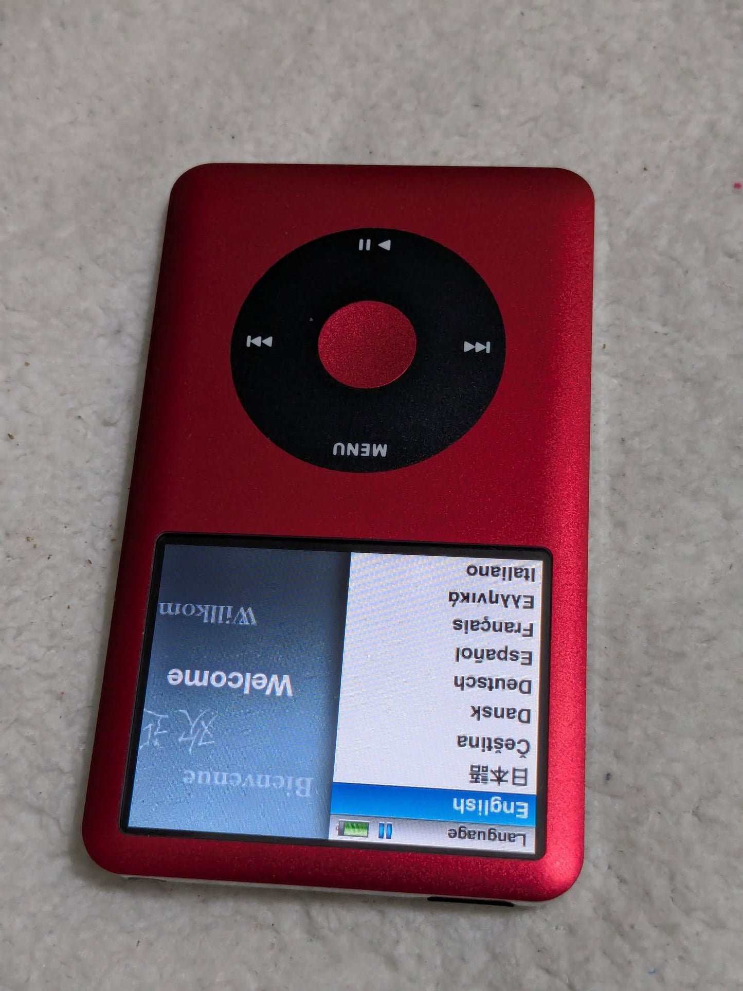 iPod Classic 7th Gen – Red Edition | 1TB SSD | 3000 mAh Battery