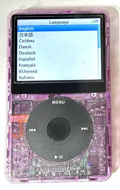 APPLE iPOD CLASSIC 5.5th Plumb 2TB SSD Wolfson DAC Atomic 3000 Mega Battery