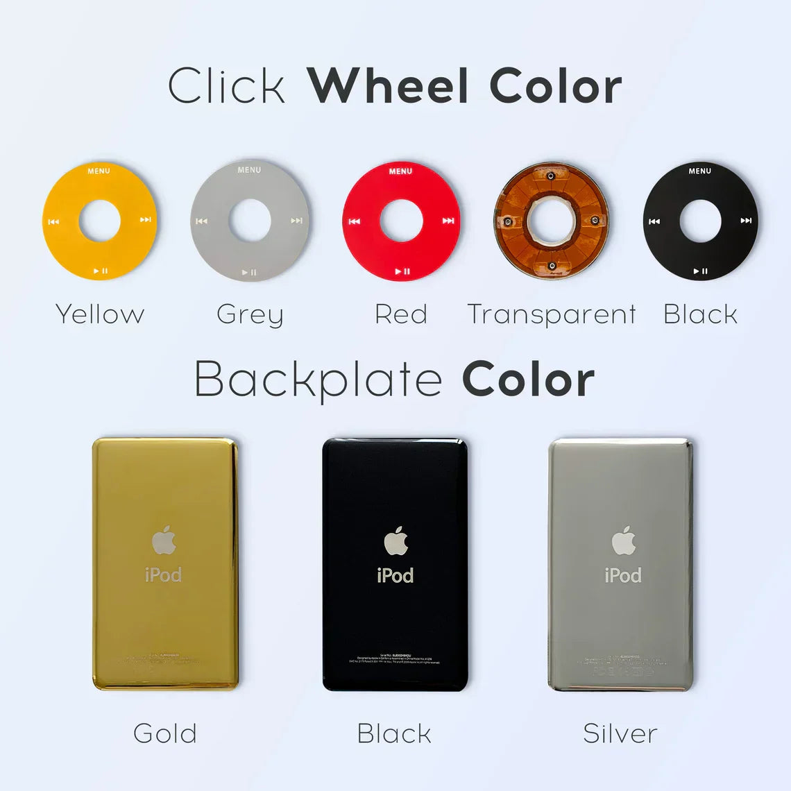 iPod Video 5th Gen | Bluetooth Mod | Wolfson DAC | 2TB SDXC | USB-C Upgrade | 3000 mAh | Choose Color