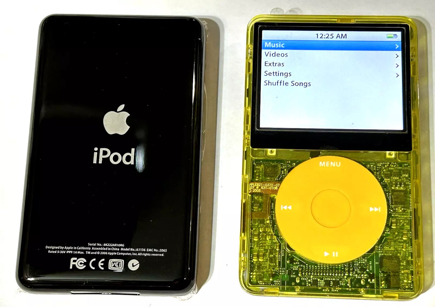 iPod Classic 5th Gen | Mello Yellow Atomic | Bluetooth Mod | 2TB SSD | 3000 mAh Battery | USB-C Upgrade
