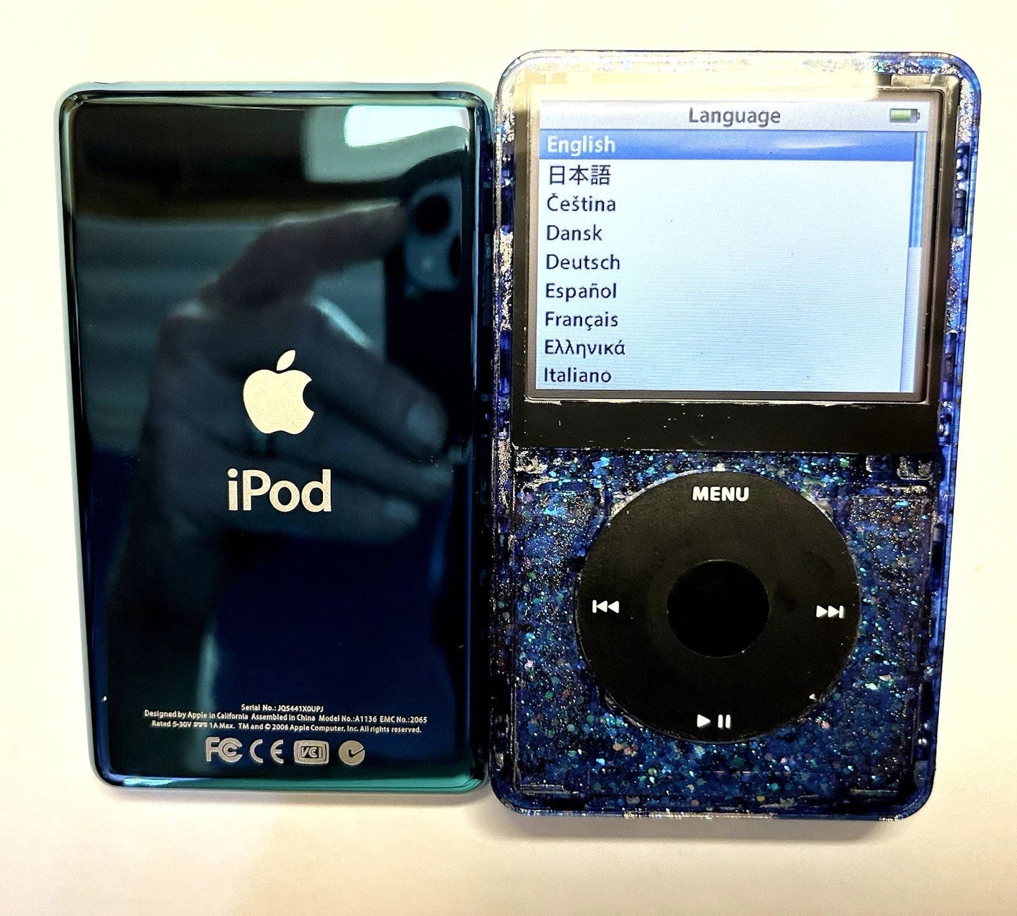 APPLE iPOD CLASSIC 5.5th Atomic Blue Sparkler 2 TB Wolfson DAC 3000 Battery