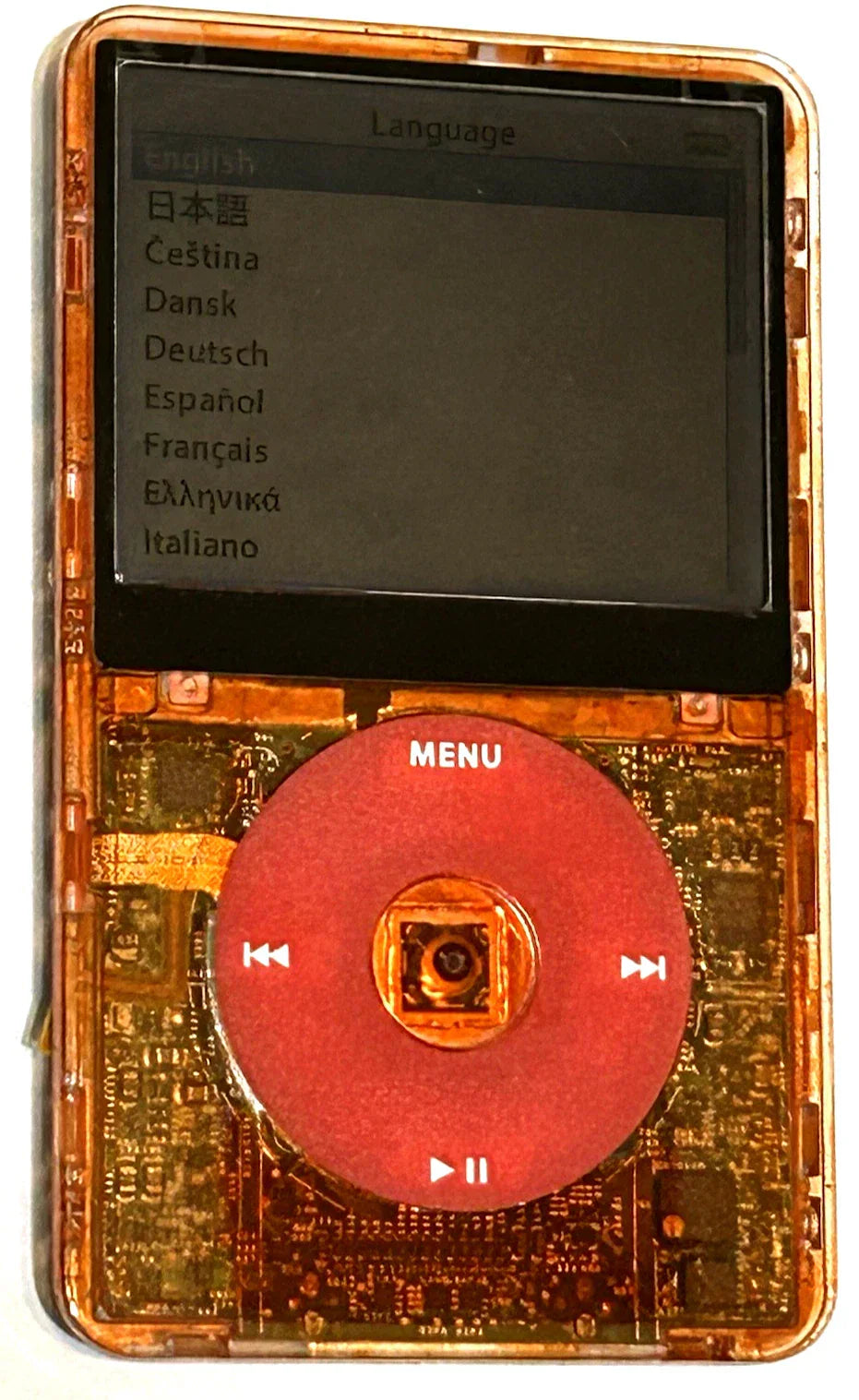 APPLE iPOD CLASSIC 5.5th Atomic Orange Fireball 2TB Wolfson DAC 3000 Battery