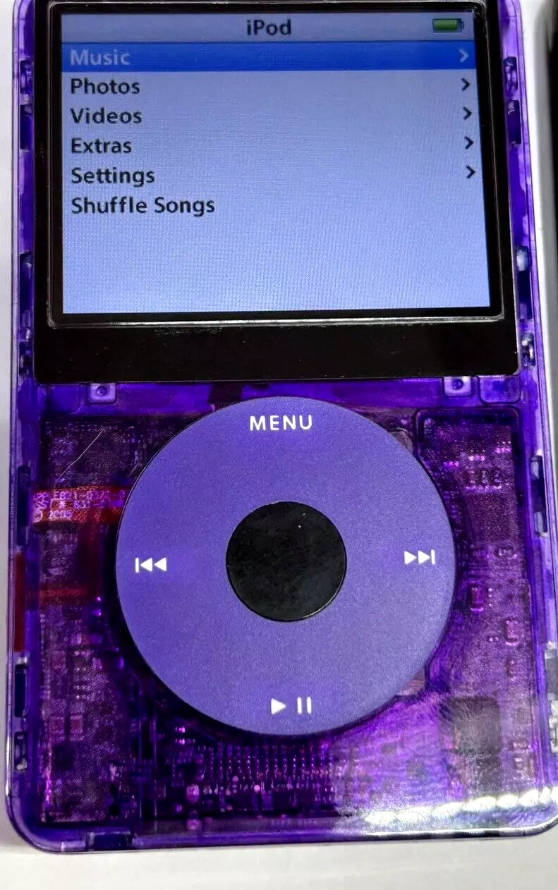 APPLE iPOD CLASSIC 5.5th Atomic Purple Black 2TB SSD Wolfson DAC 3000 Mega Battery